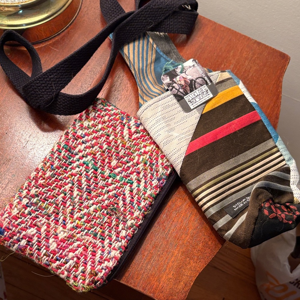 Multicolor Woven Crossbody Bag